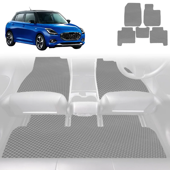 6D Diamond Car Floor Mats for Suzuki Swift 2024 - Current (Hybrid) - Custom-Fit Carpet Liner