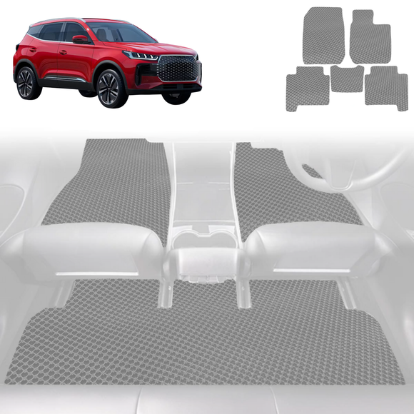 6D Diamond Car Floor Mats for Chery Tiggo 4 Pro 2024 - Current - Custom-Fit Carpet Liner