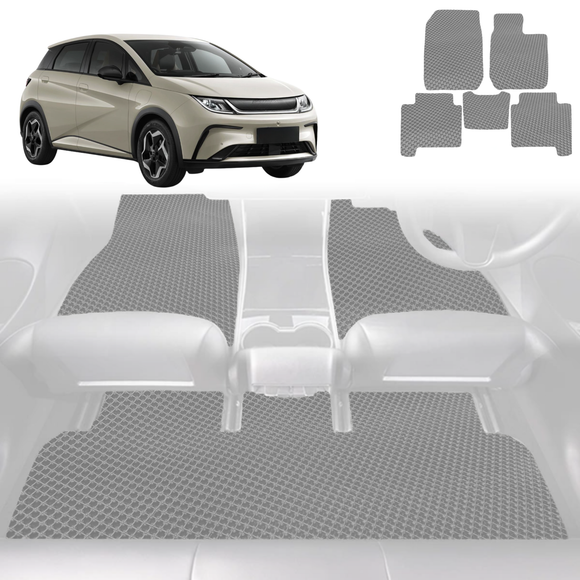 6D Diamond Car Floor Mats for BYD Dolphin 2023 - Current (Dynamic,Premium) - Custom-Fit Carpet Liner