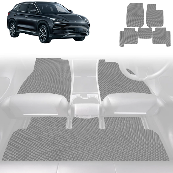 6D Diamond Car Floor Mats for BYD Sealion 6 2024 - Current (SA3) - Custom-Fit Carpet Liner