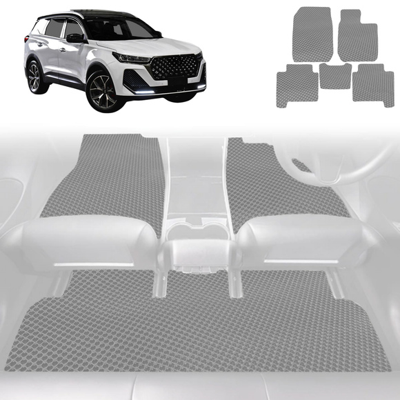6D Diamond Car Floor Mats for Chery Tiggo 7 Pro 2023 - Current (T32) Elite, Urban, Ultimate - Custom-Fit Carpet Liner