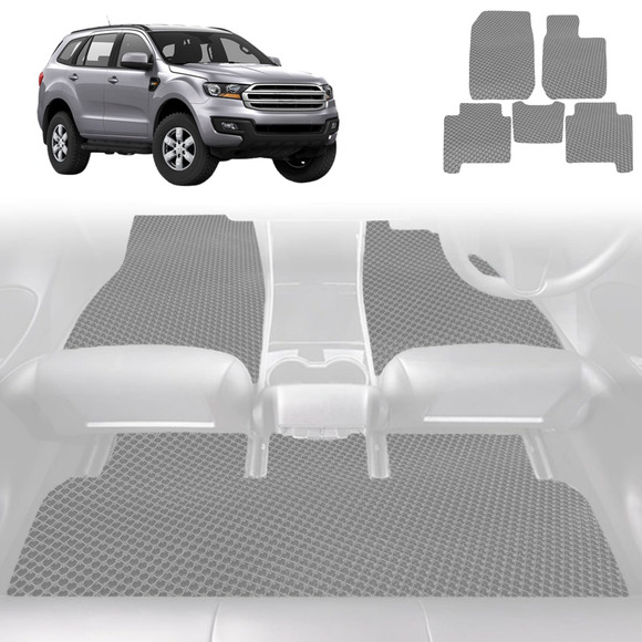 6D Diamond Car Floor Mats for Ford Everest 2015 - 2021 UA - Custom-Fit Carpet Liner