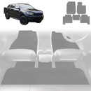 6D Diamond Car Floor Mats for Ford Ranger 2022 - Current PX Mk3 - Custom-Fit Carpet Liner-6