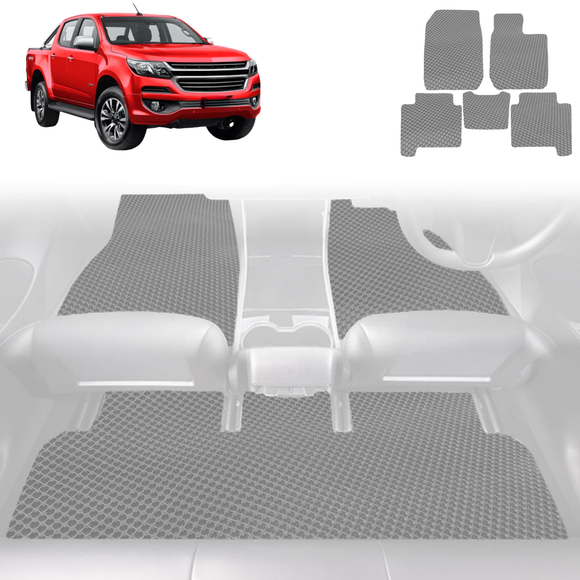 6D Diamond Car Floor Mats for Holden Colorado Ute Dual Cab 2012 - 2020 VE, VF - Custom-Fit Carpet Liner