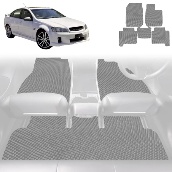 6D Diamond Car Floor Mats for Holden Commodore 2007 - 2013 (VE) - Custom-Fit Carpet Liner
