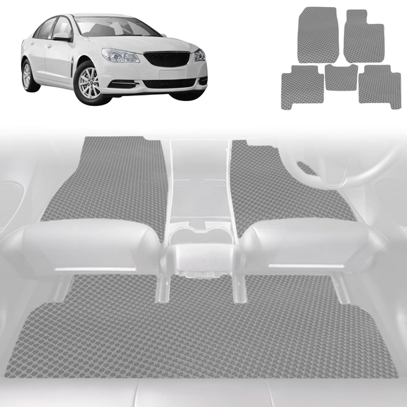 6D Diamond Car Floor Mats for Holden Commodore 2013 - 2017 (VF) - Custom-Fit Carpet Liner