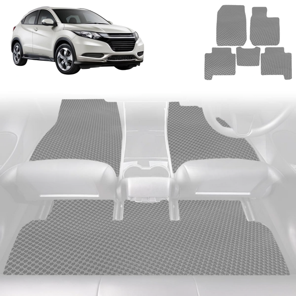 6D Diamond Car Floor Mats for Honda HR-V 2015 - 2021 (RU) - Custom-Fit Carpet Liner