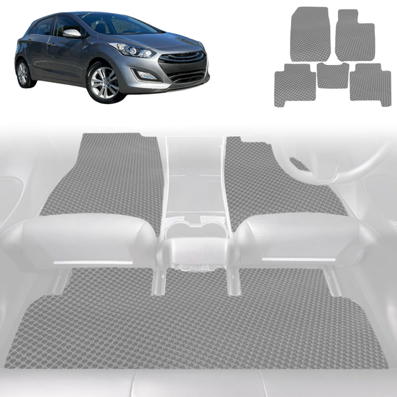 6D Diamond Car Floor Mats for Hyundai i30 2012 - 2016 (GD) - Custom-Fit Carpet Liner