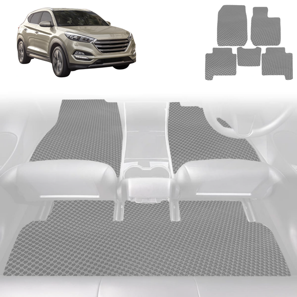 6D Diamond Car Floor Mats for Hyundai Tucson 2015 - 2020 (TL) - Custom-Fit Carpet Liner