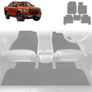 6D Diamond Car Floor Mats for Isuzu D-Max Crew Cab 2020 - Current RG - Custom-Fit Carpet Liner-20