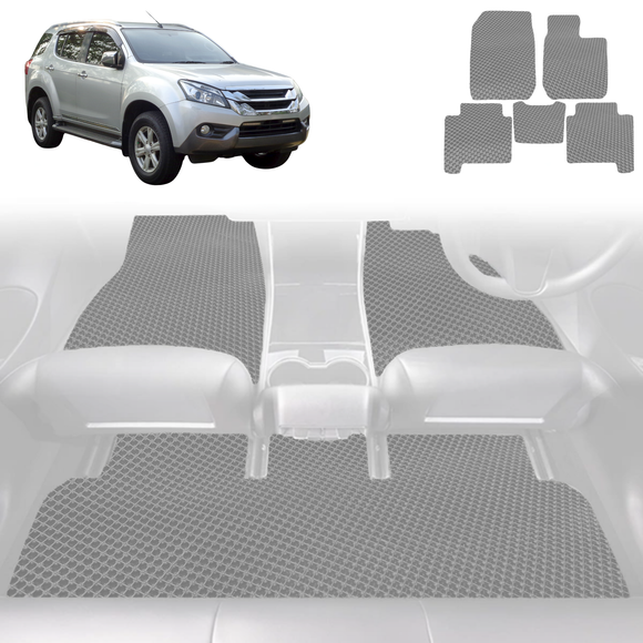 6D Diamond Car Floor Mats for Isuzu MU-X 2013 - 2020 RF - Custom-Fit Carpet Liner