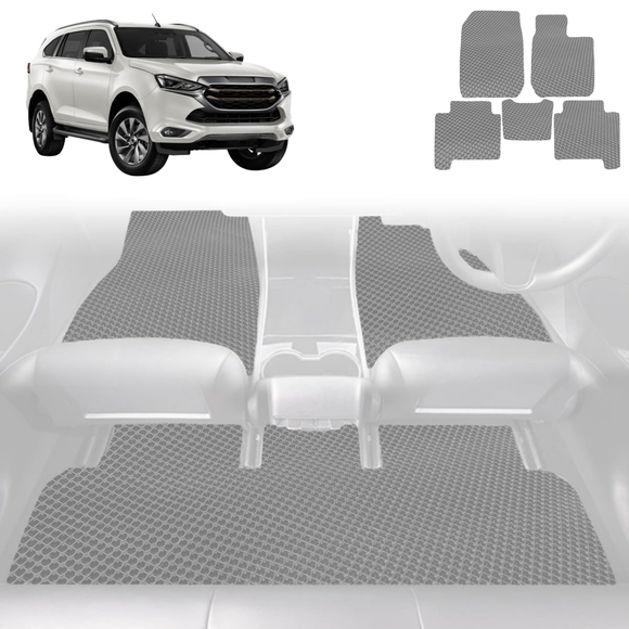 6D Diamond Car Floor Mats for Isuzu MU-X 2021 - Current RJ - Custom-Fit Carpet Liner