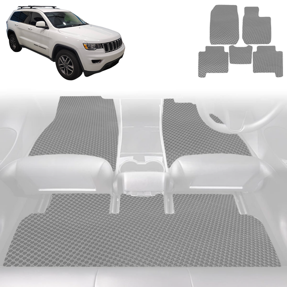 6D Diamond Car Floor Mats for Jeep Grand Cherokee 2011 - 2021 (WK) - Custom-Fit Carpet Liner