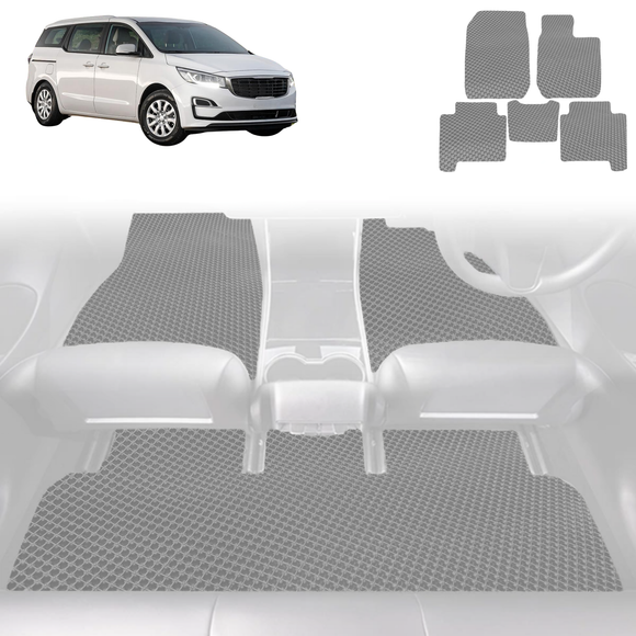 6D Diamond Car Floor Mats for Kia Carnival 2015 - 2020 (YP) - Custom-Fit Carpet Liner