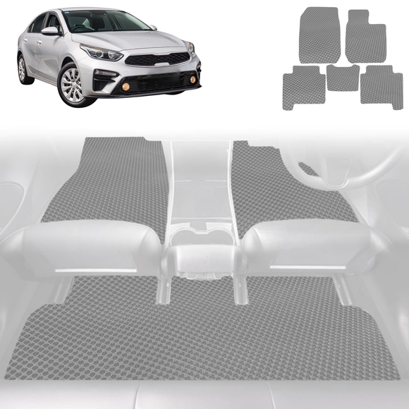 6D Diamond Car Floor Mats for Kia Cerato 2018 - Current (BD) - Custom-Fit Carpet Liner