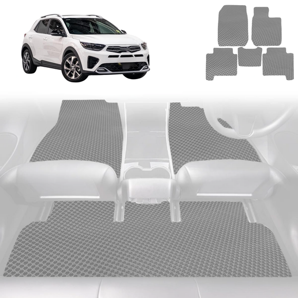 6D Diamond Car Floor Mats for Kia Stonic 2021 - Current YB - Custom-Fit Carpet Liner