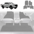 6D Diamond Car Floor Mats for Mazda BT-50 Dual Cab 2020 - 2024 (TF) - Custom-Fit Carpet Liner-20