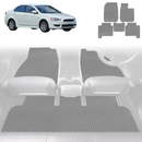 6D Diamond Car Floor Mats for Mitsubishi Lancer 2007 - 2017 Auto (CJ) - Custom-Fit Carpet Liner-6