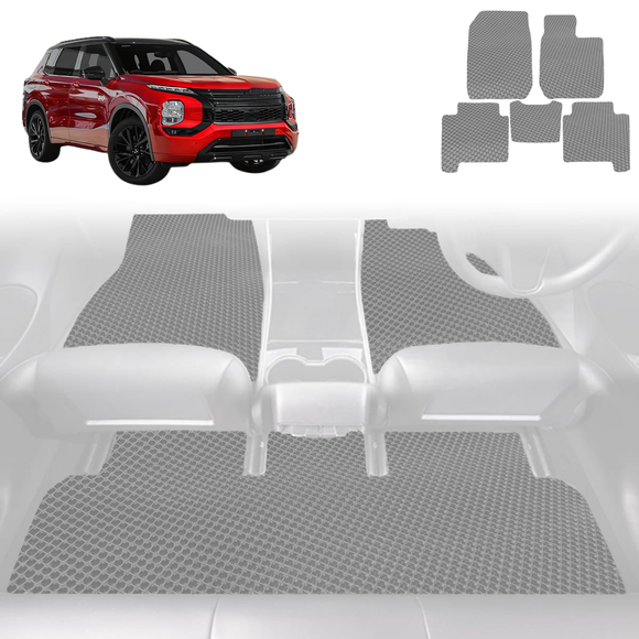 6D Diamond Car Floor Mats for Mitsubishi Outlander 2022 - Current (ZM) - Custom-Fit Carpet Liner
