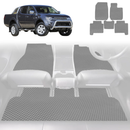 6D Diamond Car Floor Mats for Mitsubishi Triton Double Cab 2006 - 2015 (ML MN) - Custom-Fit Carpet Liner-6