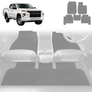 6D Diamond Car Floor Mats for Mitsubishi Triton Double Cab 2015 - 2023 (MQ MR) - Custom-Fit Carpet Liner-20