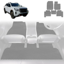 6D Diamond Car Floor Mats for Nissan Navara Dual Cab 2022 - Current Pro-4X - Custom-Fit Carpet Liner-6
