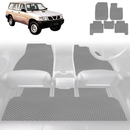6D Diamond Car Floor Mats for Nissan Patrol Y61 1997 - 2016 SUV (Y61/GU) - Custom-Fit Carpet Liner-20