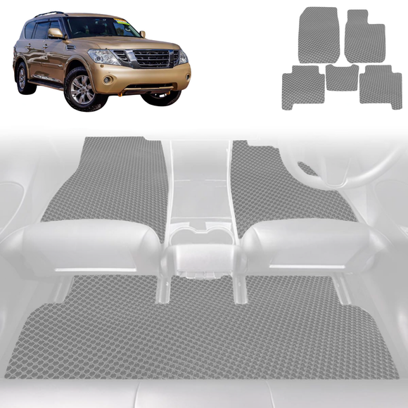 6D Diamond Car Floor Mats for Nissan Patrol Y62 2013 - Current (Y62) - Custom-Fit Carpet Liner