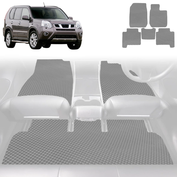 6D Diamond Car Floor Mats for Nissan X-TRAIL 2007 - 2014 (T31) - Custom-Fit Carpet Liner