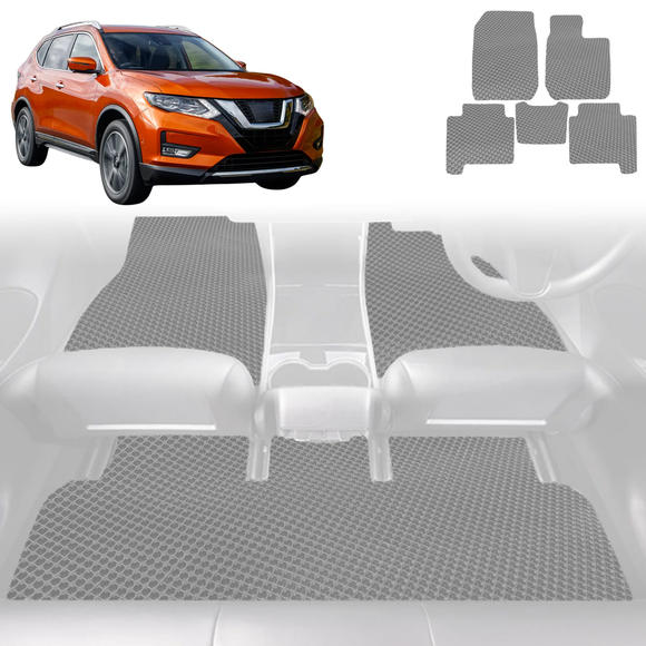 6D Diamond Car Floor Mats for Nissan X-TRAIL 2014 - 2022 (T32) - Custom-Fit Carpet Liner