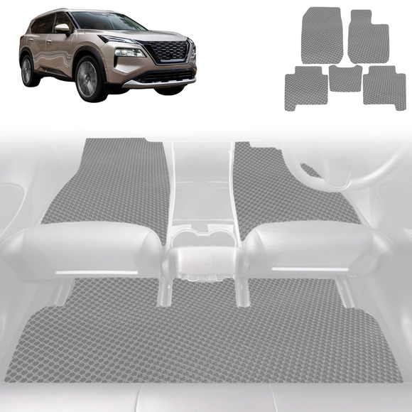 6D Diamond Car Floor Mats for Nissan X-TRAIL 2022 - Current (T33) - Custom-Fit Carpet Liner
