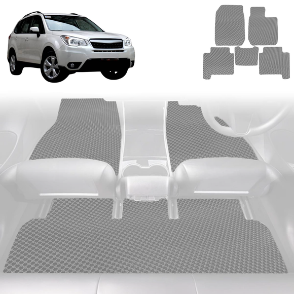6D Diamond Car Floor Mats for Subaru Forester 2013 - 2018 (SJ) - Custom-Fit Carpet Liner