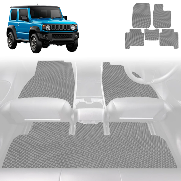 6D Diamond Car Floor Mats for Suzuki Jimny 2018 - Current Manual - Custom-Fit Carpet Liner