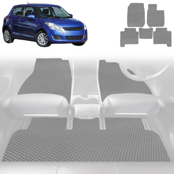 6D Diamond Car Floor Mats for Suzuki Swift 2011 - 2017 (FZ) - Custom-Fit Carpet Liner