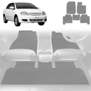 6D Diamond Car Floor Mats for Toyota Corolla 2002 - 2007 Hatch/Sedan (E120/130) - Custom-Fit Carpet Liner-6