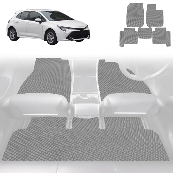 6D Diamond Car Floor Mats for Toyota Corolla 2018 - Current Hatch - Custom-Fit Carpet Liner