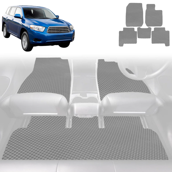 6D Diamond Car Floor Mats for Toyota Kluger 2007 - 2013 (XU40) - Custom-Fit Carpet Liner
