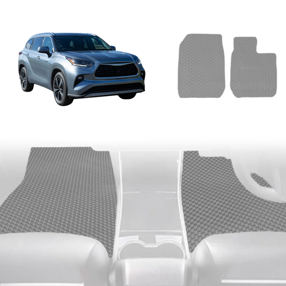 6D Diamond Car Floor Mats for Toyota Kluger 2021 - Current (XU70) - Custom-Fit Carpet Liner
