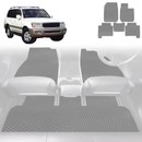 6D Diamond Car Floor Mats for Toyota LandCruiser 100 1998 - 2007 - Custom-Fit Carpet Liner-20