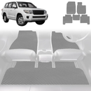 6D Diamond Car Floor Mats for Toyota LandCruiser 200 2012 - 2021 (GX GXL) - Custom-Fit Carpet Liner-22