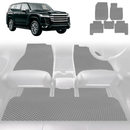 6D Diamond Car Floor Mats for Toyota LandCruiser 300 2021 - Current - Custom-Fit Carpet Liner-6