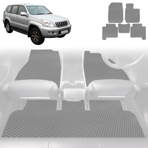 6D Diamond Car Floor Mats for Toyota Prado 2002 - 2009 (J120) - Custom-Fit Carpet Liner
