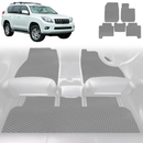 6D Diamond Car Floor Mats for Toyota Prado 2009 - 2013 (J150) - Custom-Fit Carpet Liner-6