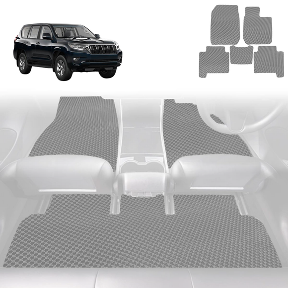 6D Diamond Car Floor Mats for Toyota Prado 2013 - 2024 (J150) - Custom-Fit Carpet Liner