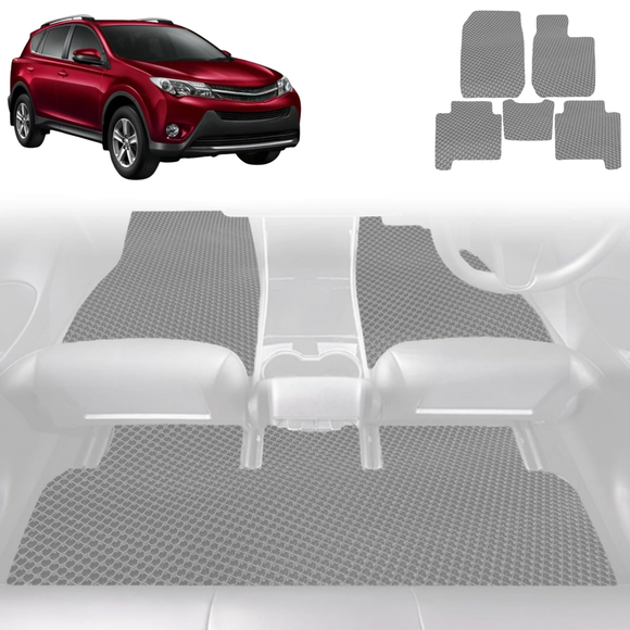 6D Diamond Car Floor Mats for Toyota RAV4 2012 - 2019 (XA40) - Custom-Fit Carpet Liner