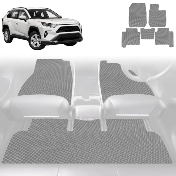 6D Diamond Car Floor Mats for Toyota RAV4 2019 - Current (XA50) - Custom-Fit Carpet Liner