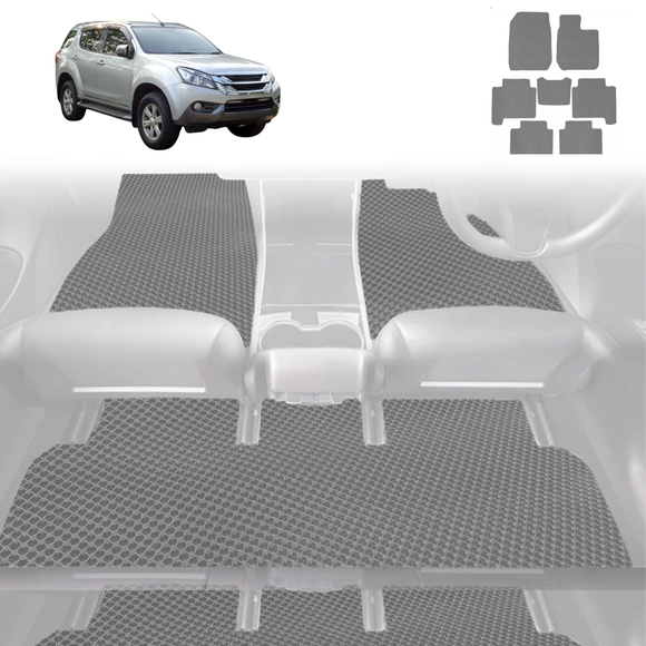 6D Diamond Car Floor Mats for Isuzu MU-X 2013 - 2020 RF - Custom-Fit Carpet Liner
