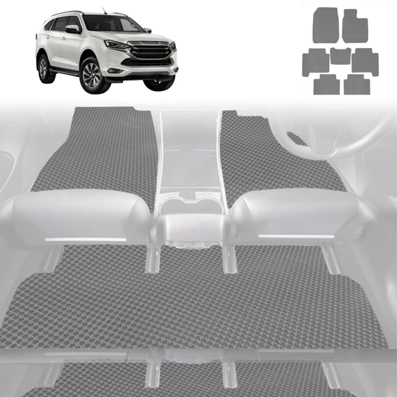 6D Diamond Car Floor Mats for Isuzu MU-X 2021 - Current RJ - Custom-Fit Carpet Liner