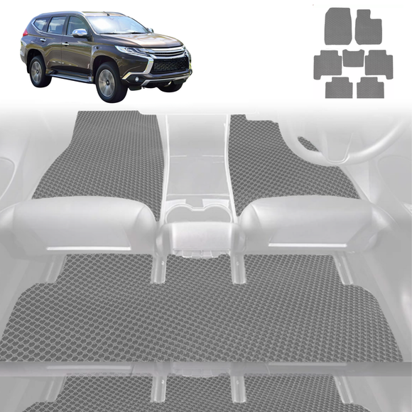 6D Diamond Car Floor Mats for Mitsubishi Pajero Sport 2015 - Current (KR/KS/QE/QF) - Custom-Fit Carpet Liner