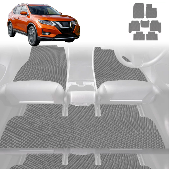 6D Diamond Car Floor Mats for Nissan X-TRAIL 2014 - 2022 (T32) - Custom-Fit Carpet Liner